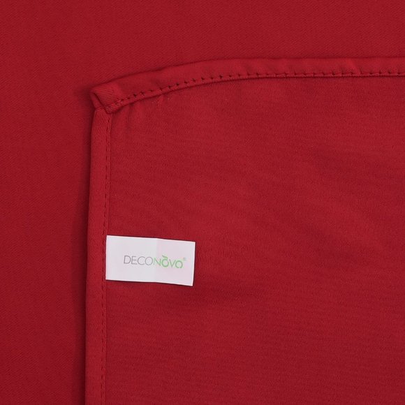 Deconovo Grommet Blackout Curtains - Red - Picture 6 of 6